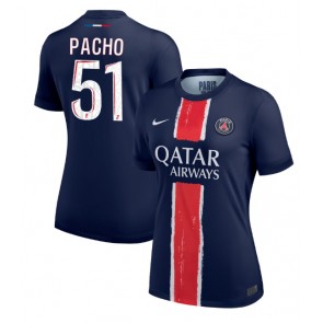 Paris Saint-Germain Willian Pacho #51 Replika Hjemmebanetrøje Dame 2024-25 Kortærmet